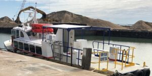 brown pelican crewboat